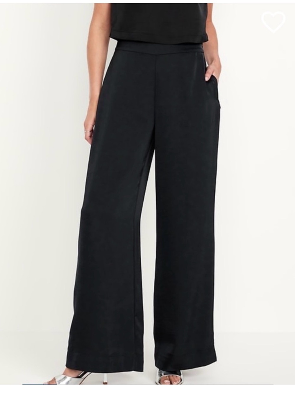 Old Navy Elegant Black Wide-Leg Palazzo Pants 10